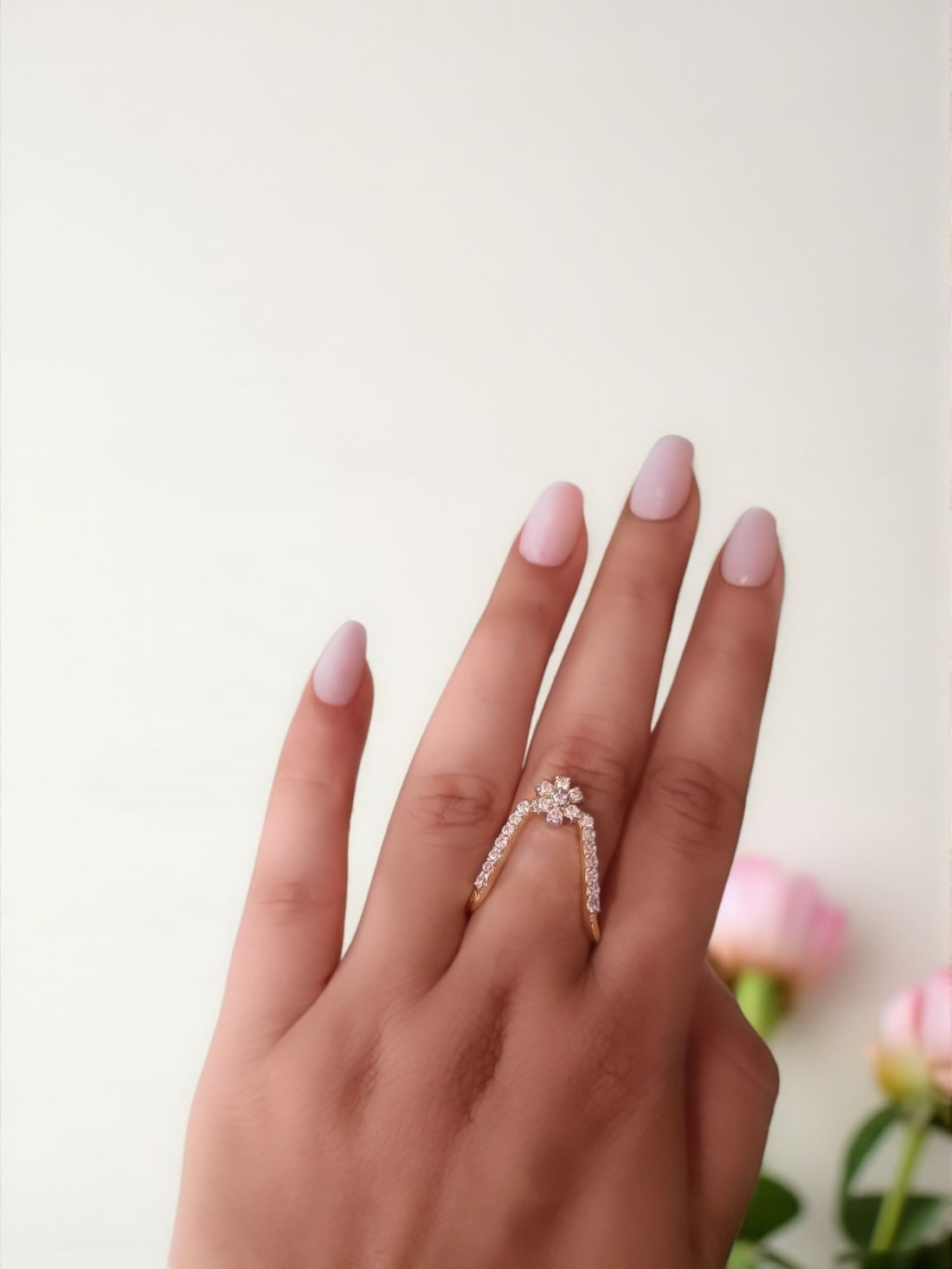 Floral Diamond Vanki Ring
