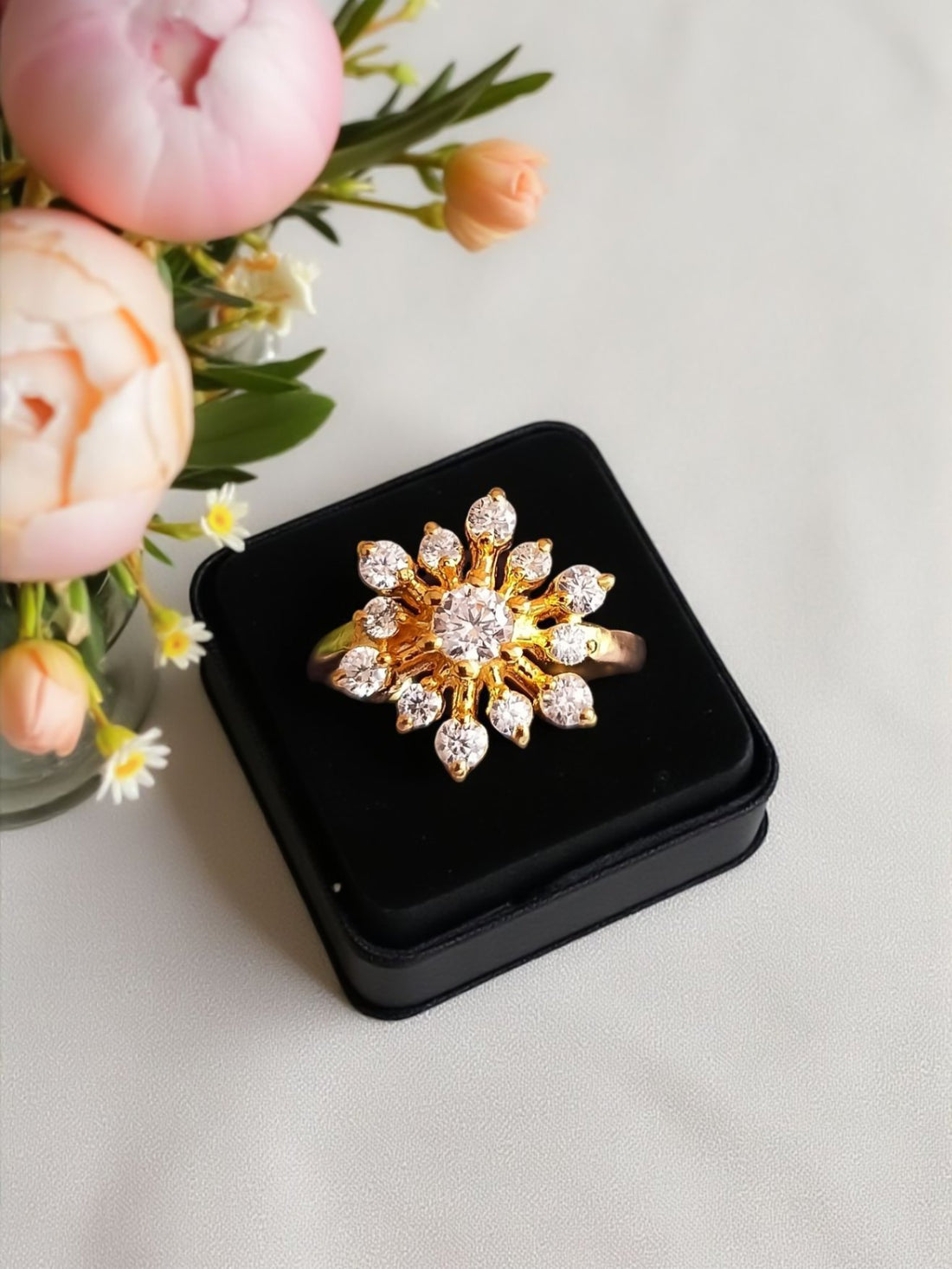 SunFlower Designer Diamond Ring