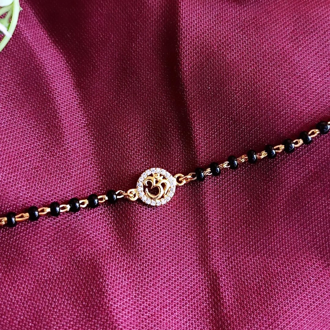 925 Silver Om Kids Bracelet