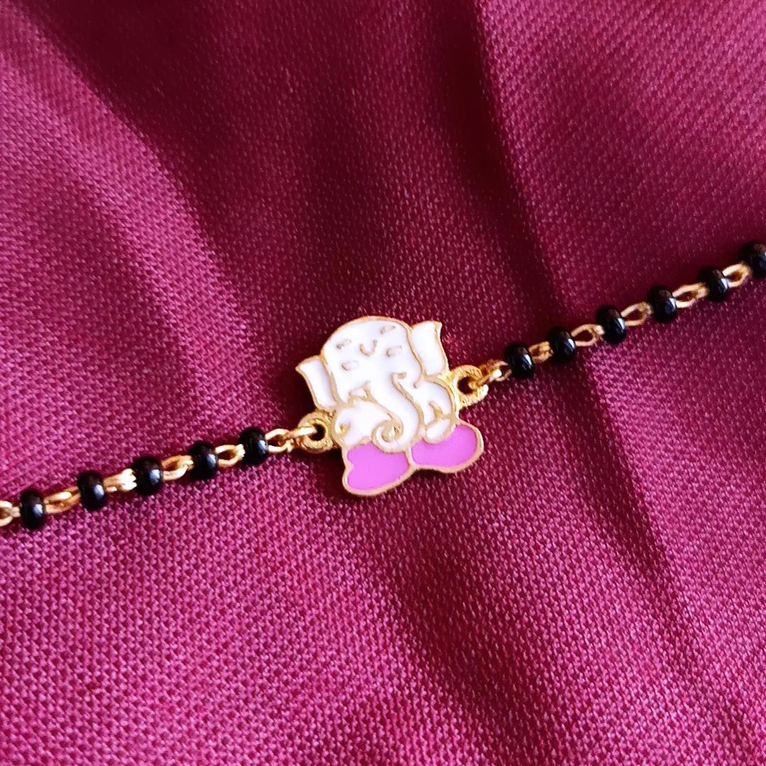925 Silver Ganesha Kid Bracelet