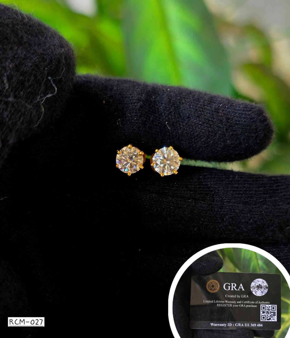 Magu Certified Moissanite Earrings