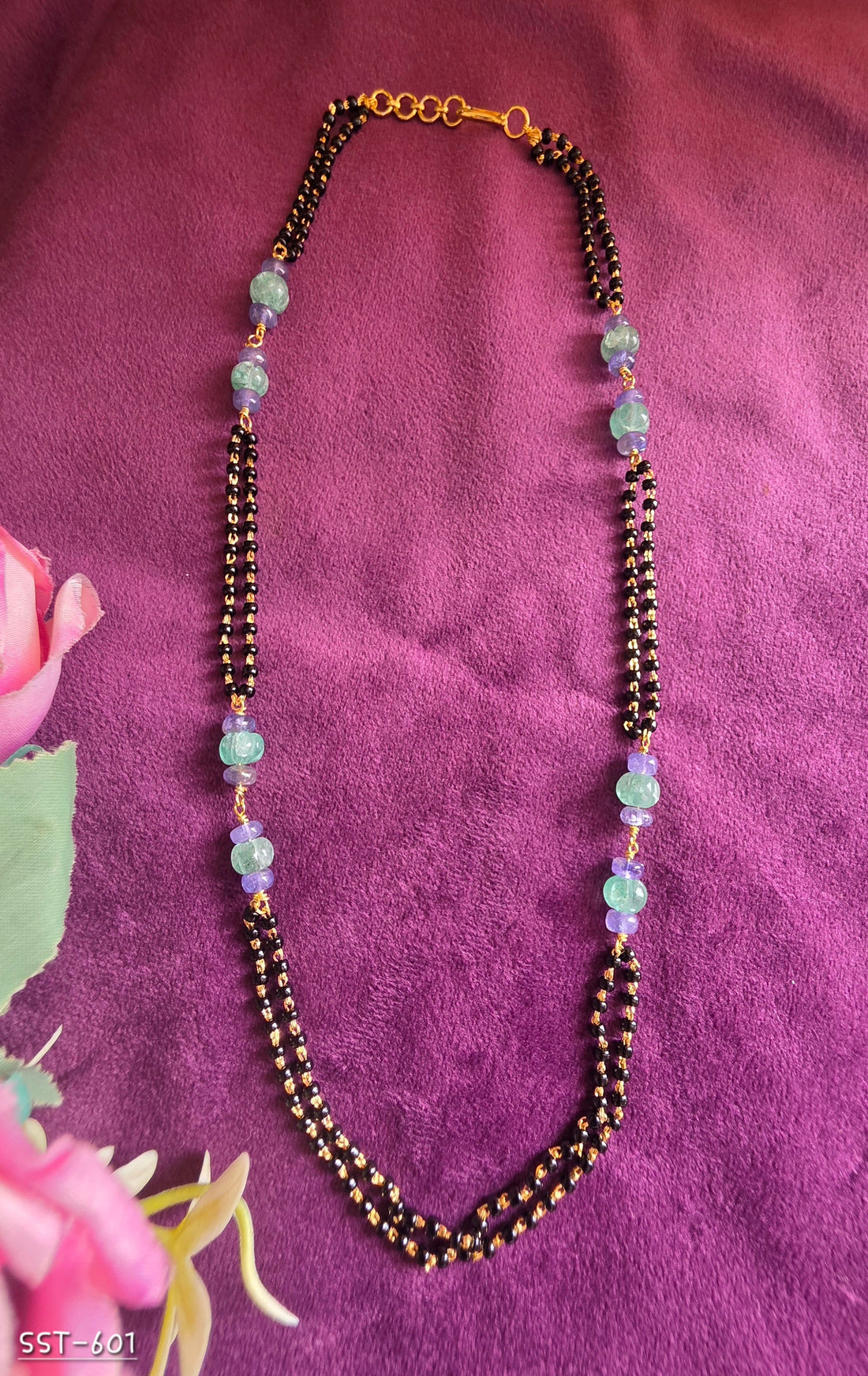 Semi Tanzanite Emeralds Blackbeads