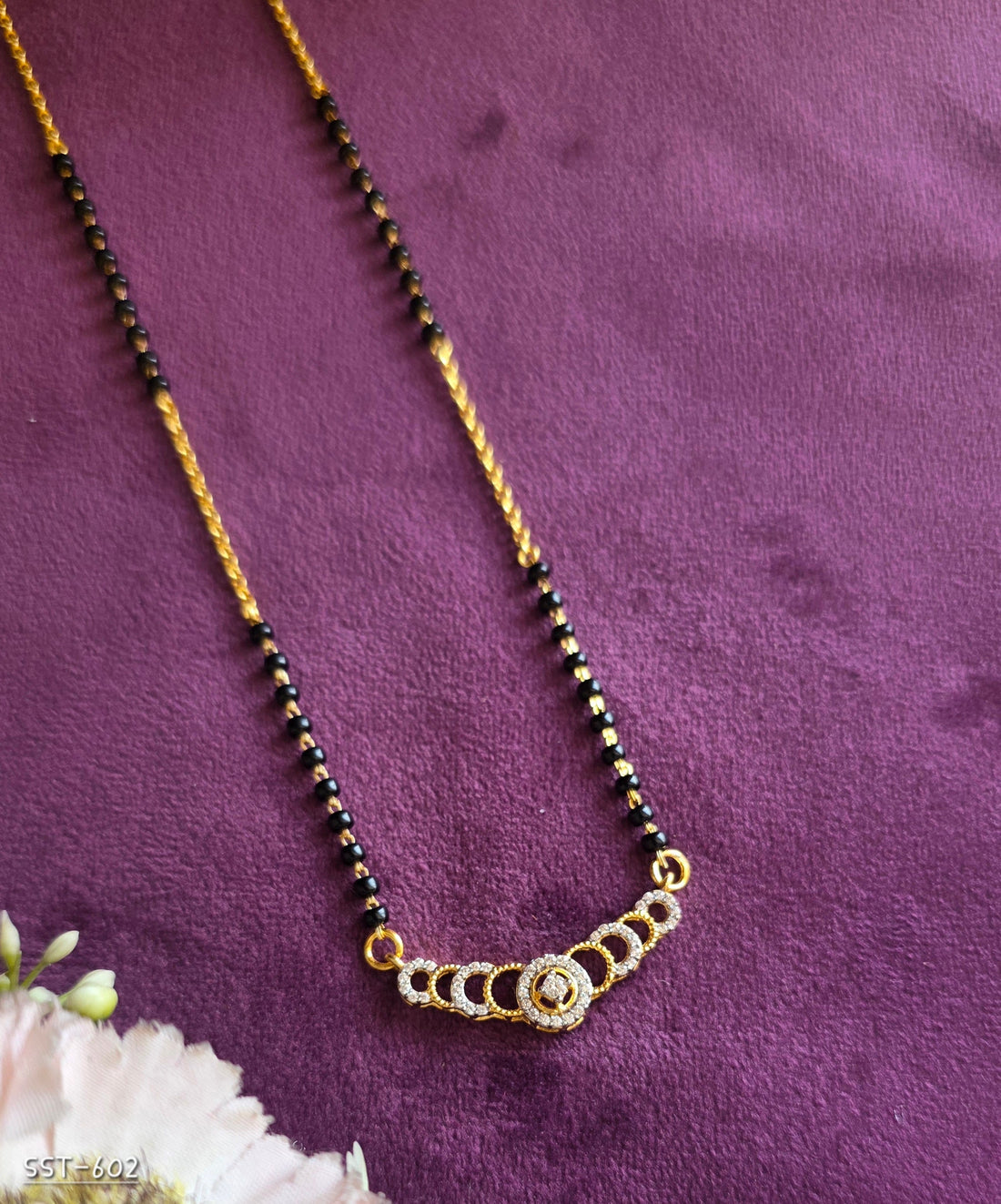 Crystal Curve Mangalsutra