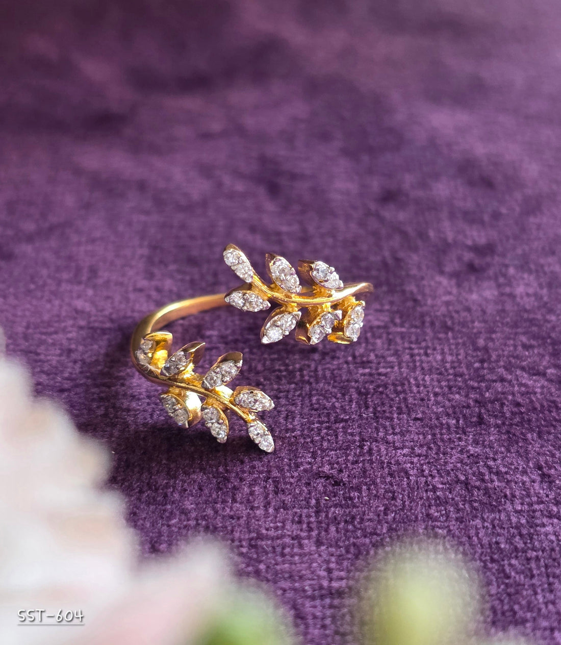 Leaf Open Ring