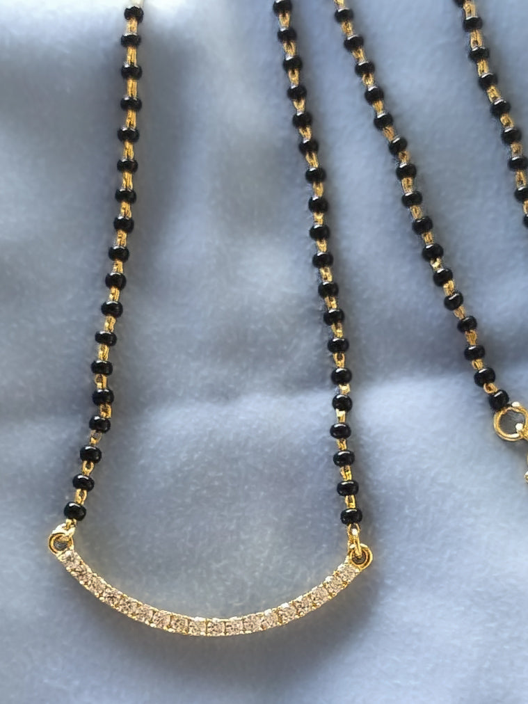 Curved Sparkle Mangalsutra