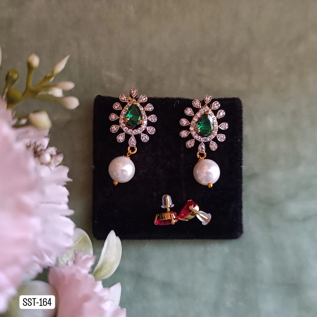 Tara Changeable Stone Earrings