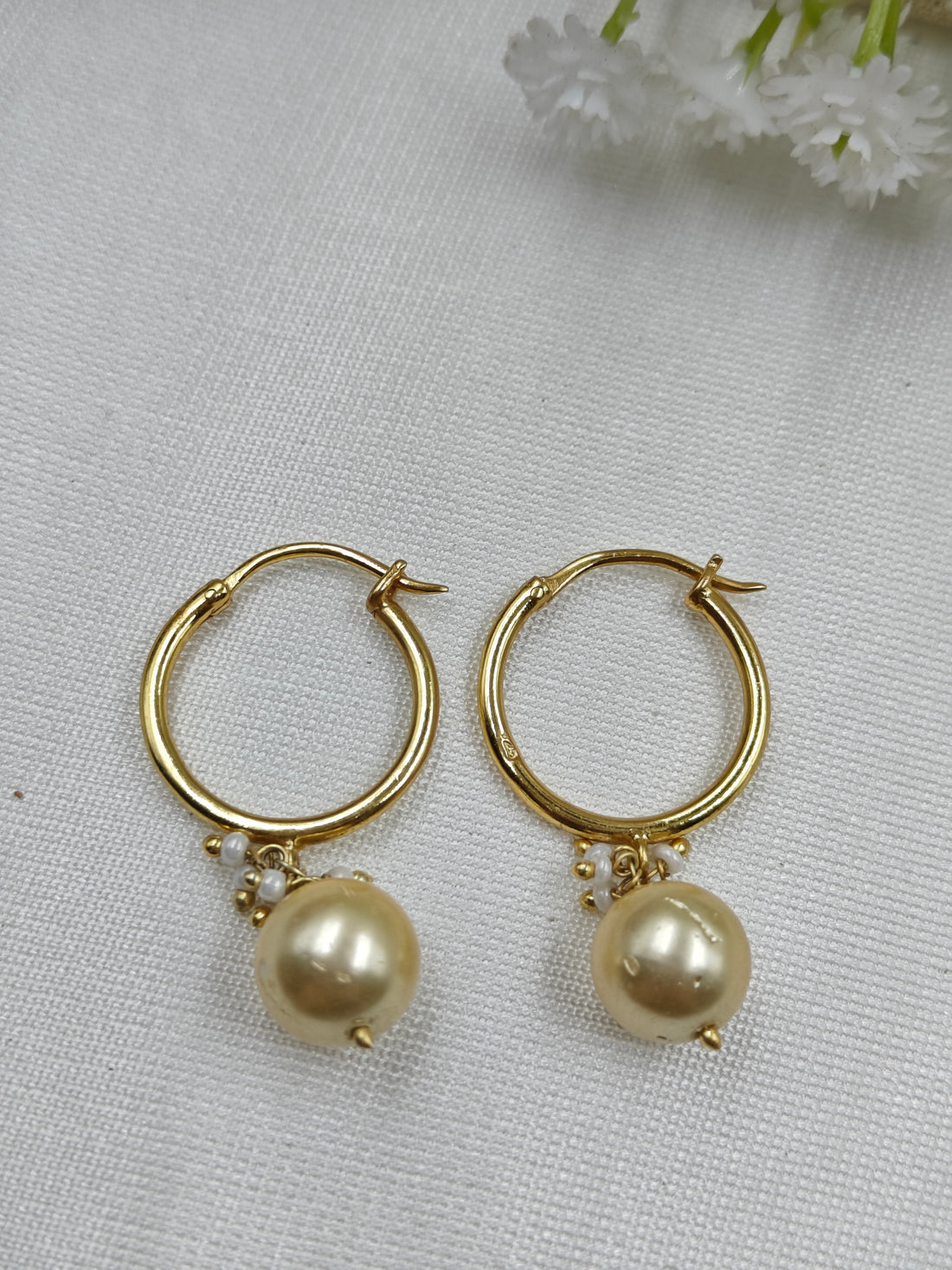 Pearl Elegance Hoops