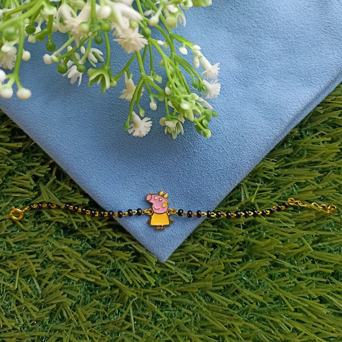 925 Silver PeppaPig Kid Bracelet