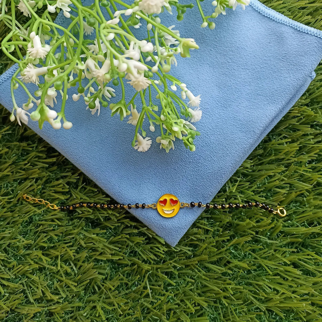 925 Silver Smiley Kid Bracelet