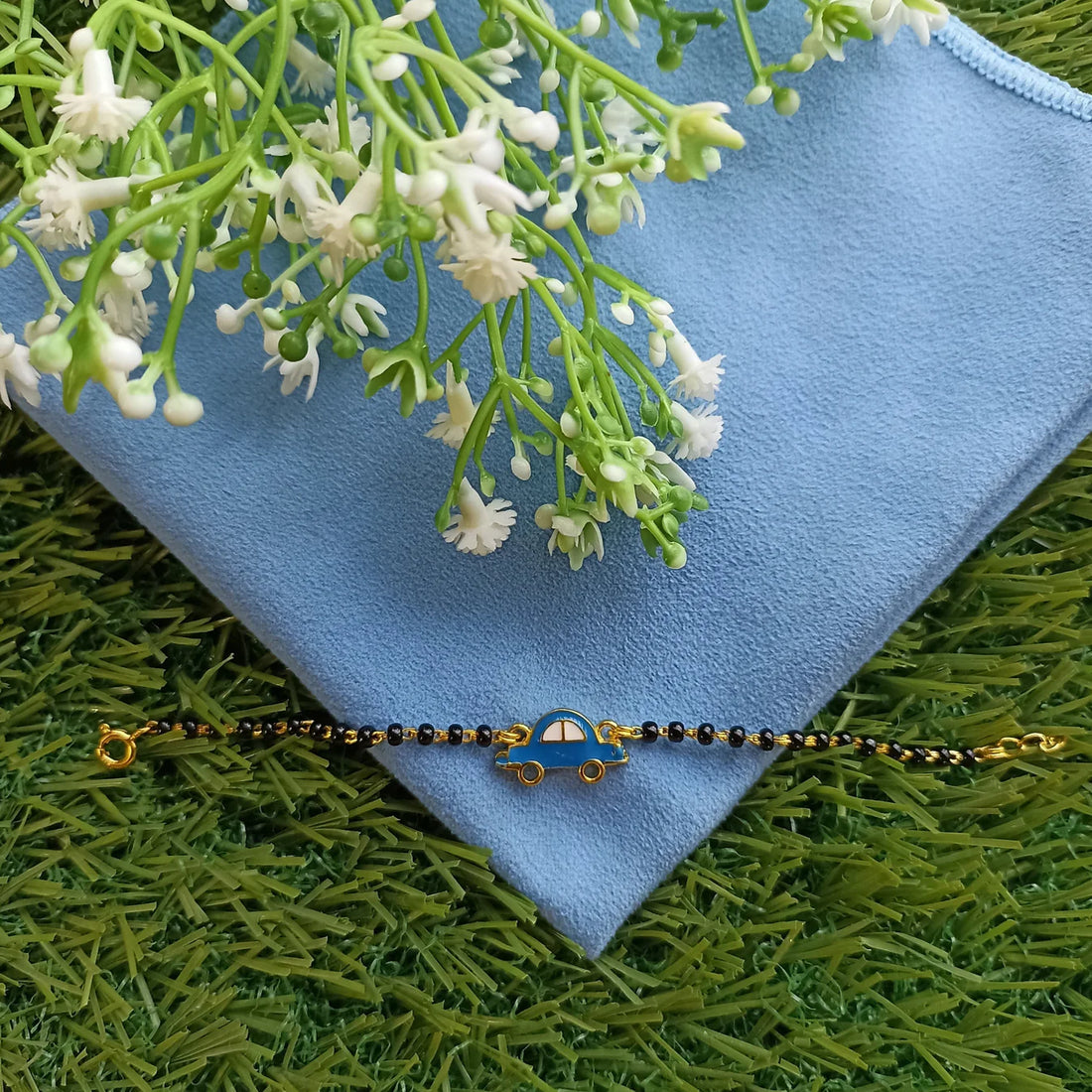 925 Silver BlueCar Kid Bracelet