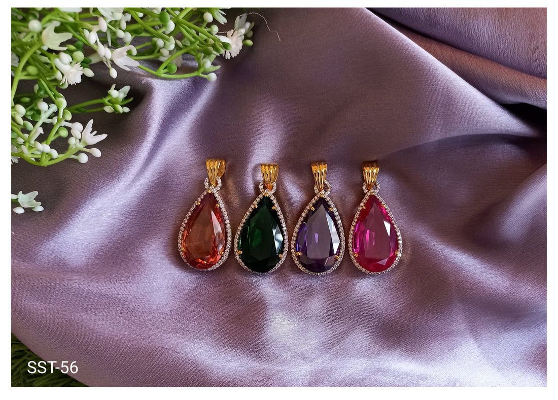 Yamini Emerald Teardrop Pendant
