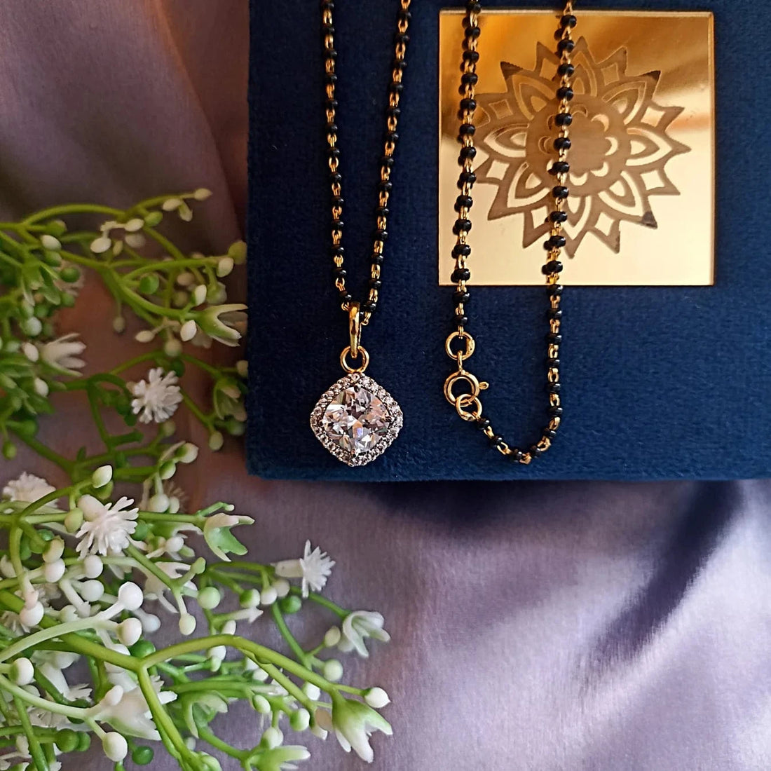 Cushion Halo Mangalsutra