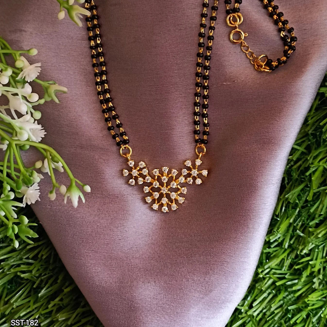 Flower Zircon Mangalsutra
