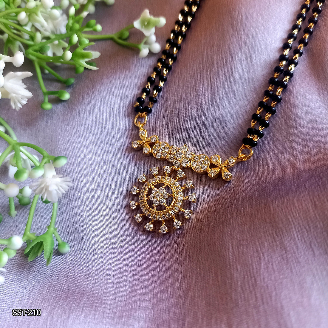 Nysa Floral Drop Mangalsutra