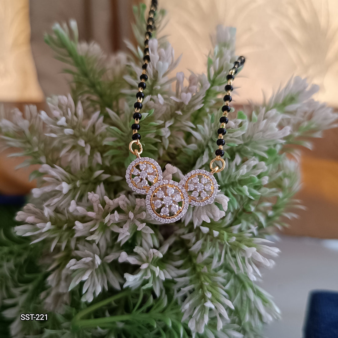 Three-stone Diamond Mangalsutra