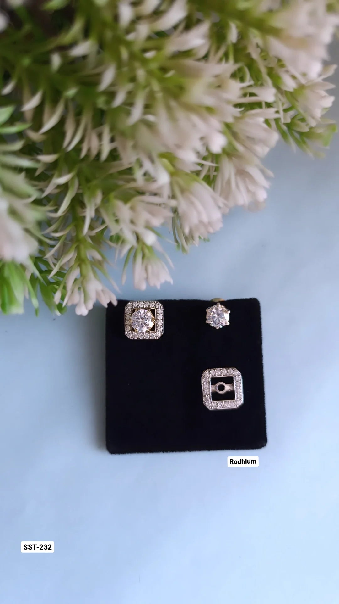 Square Diamond Earrings