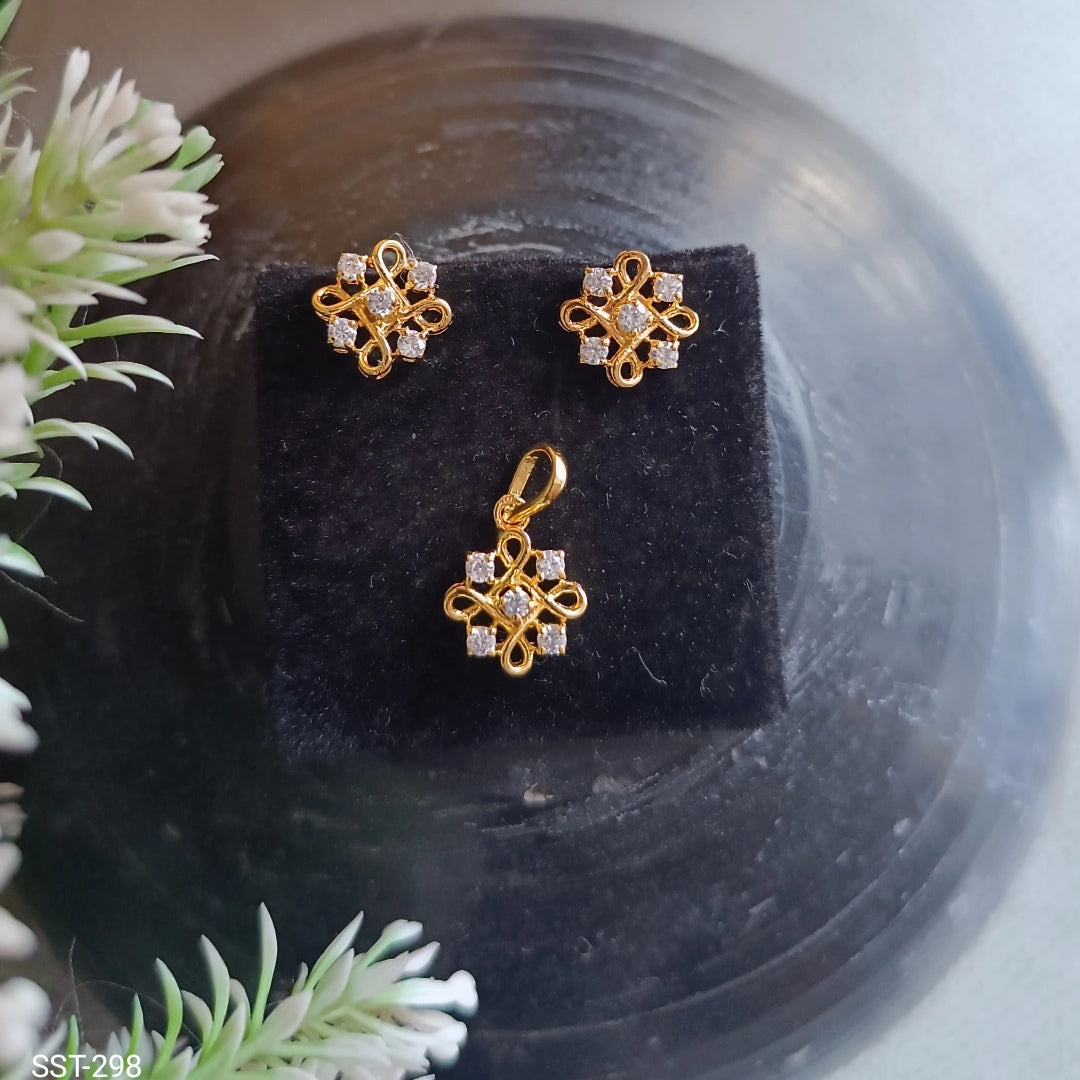 Ambarika Pendent And Earrings