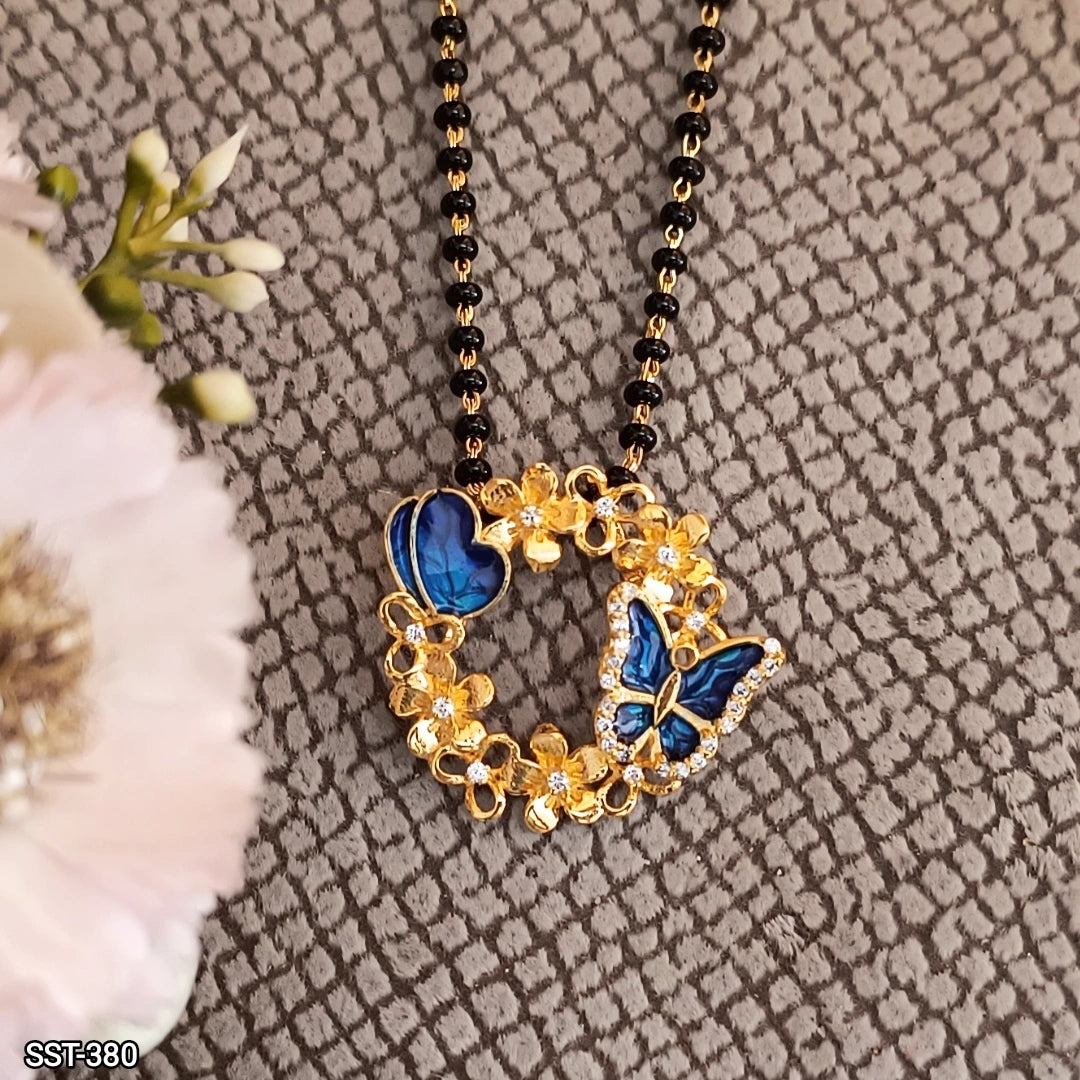 Kirti Butterfly Pendant Mangalsutra