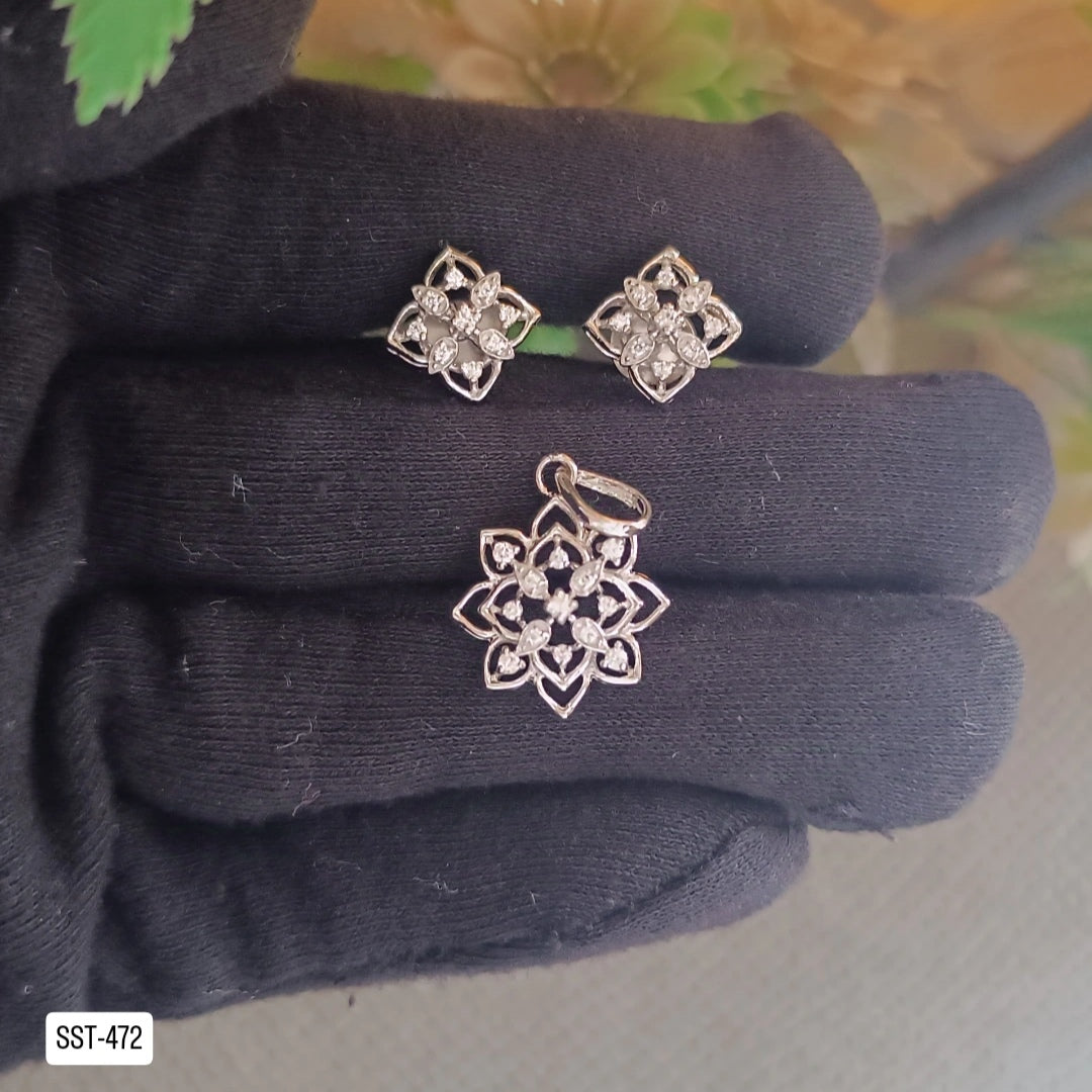 Katru Pendant And Earrings Set