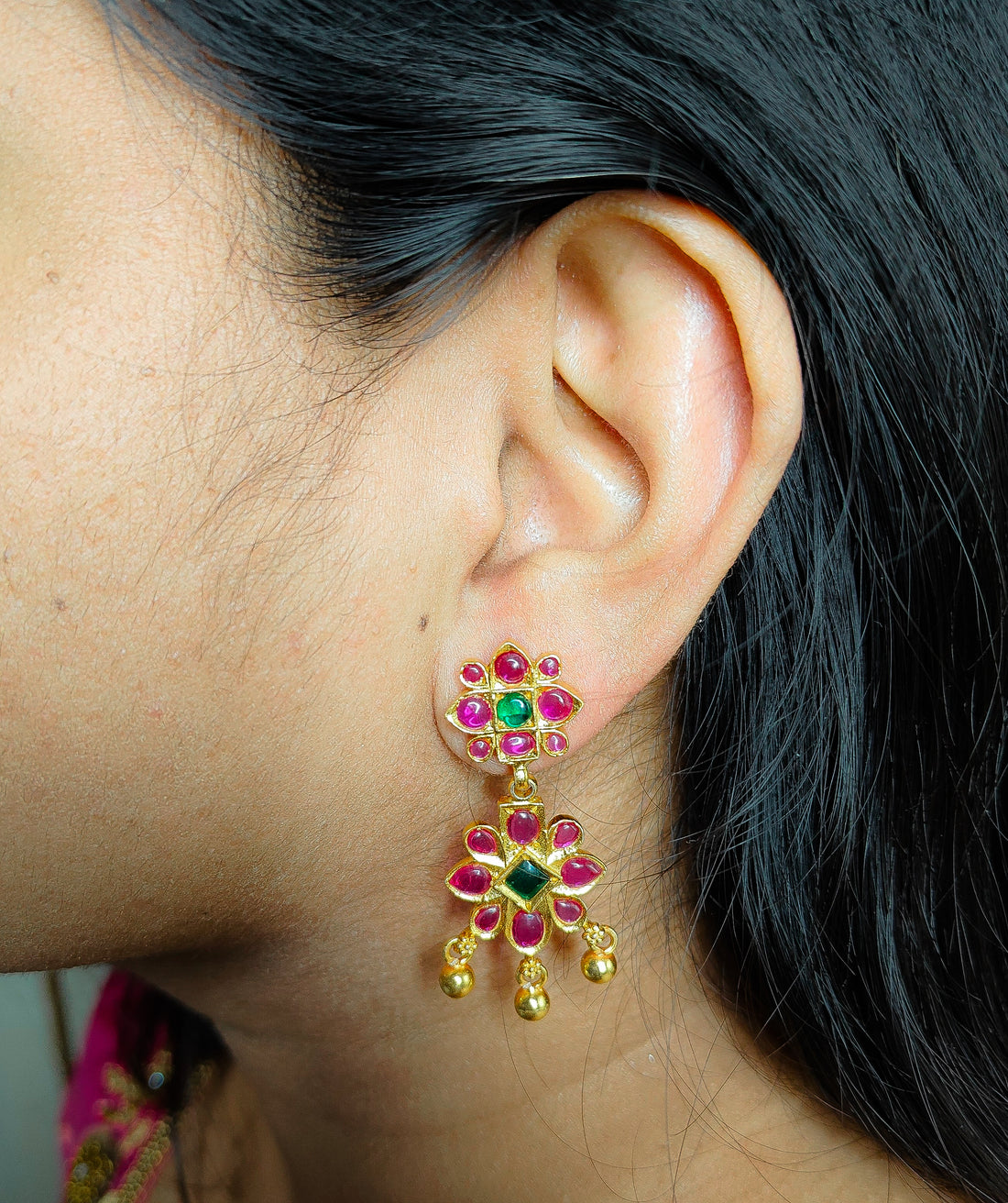 Golden Blossom Earrings