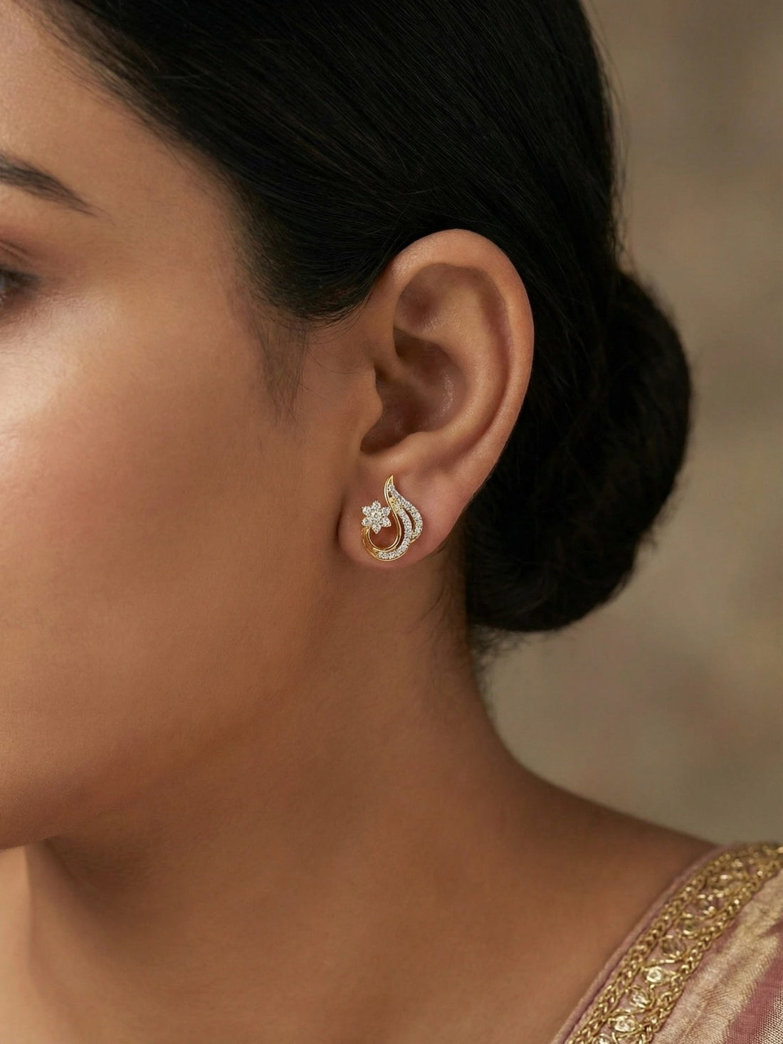 Stylish Flower Earrings