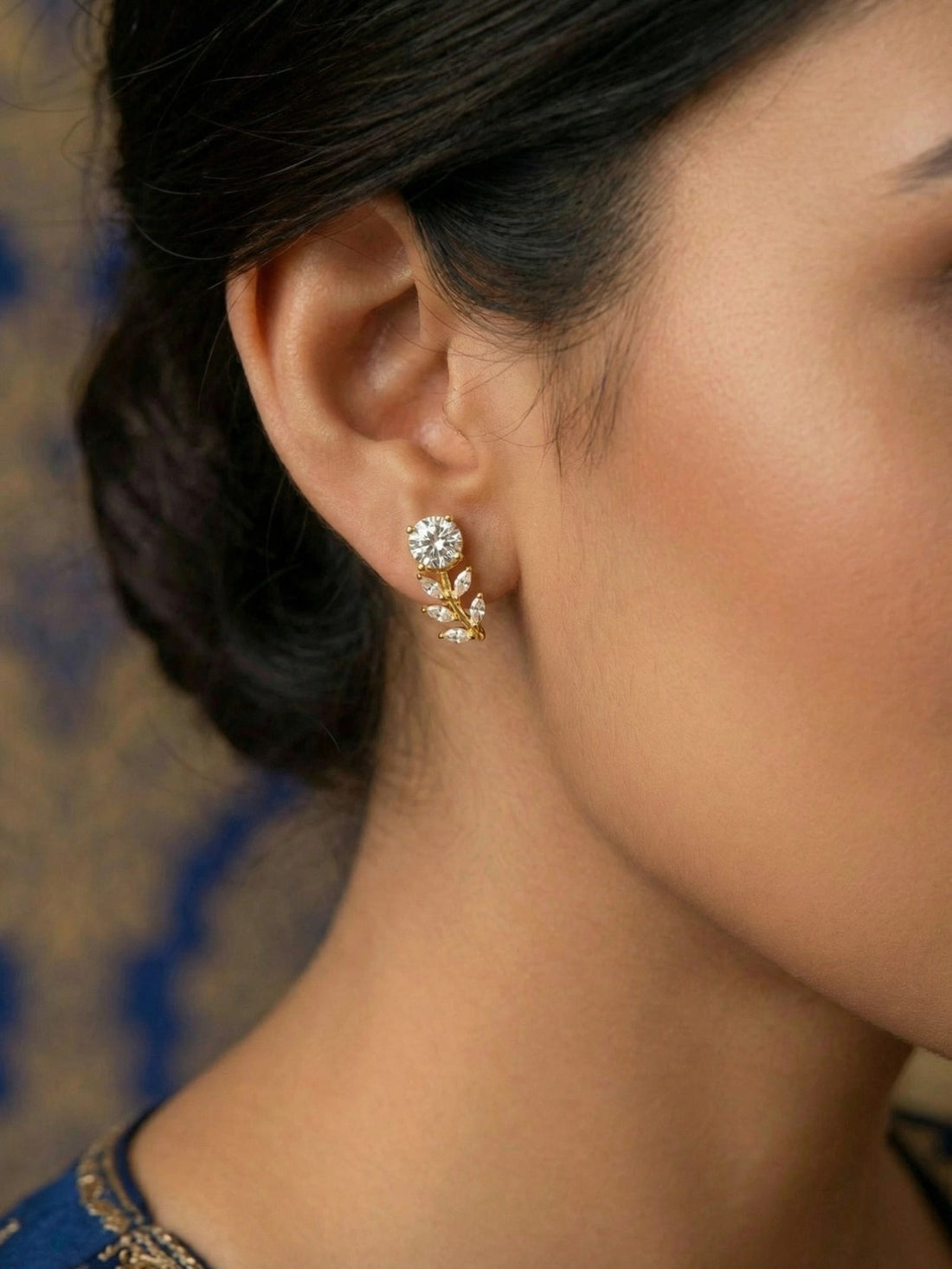 Glam Leaf Earrings