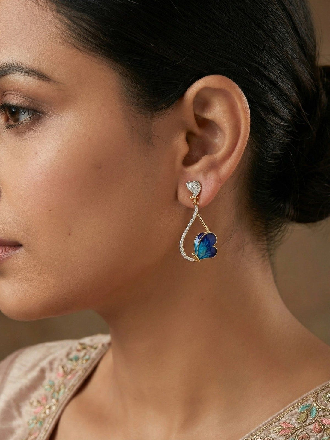 Butterfly Drop Earrings