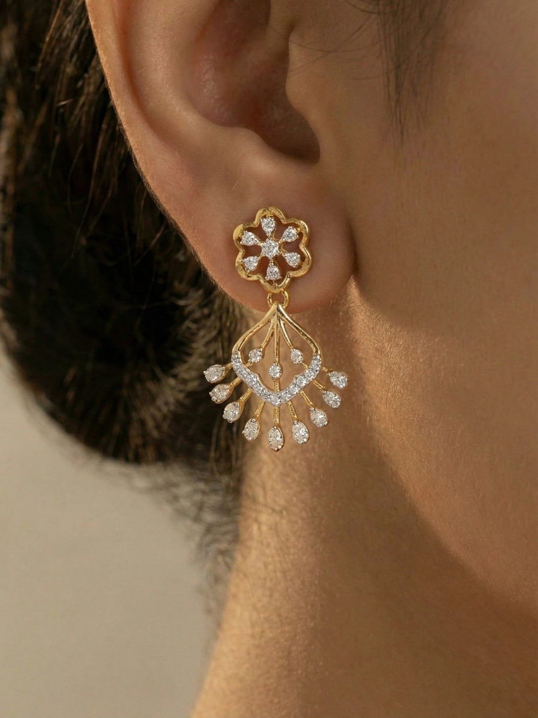 Malar Dangle Drop Earrings