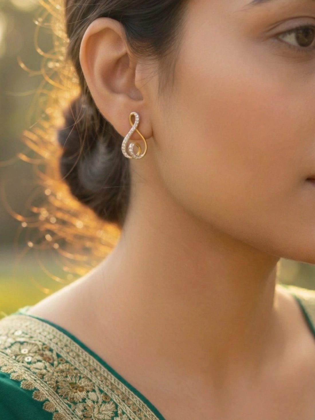 Elegant Swirl Drop Earrings