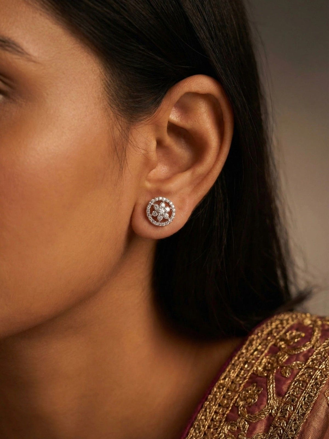 Dazzling Floral Earrings
