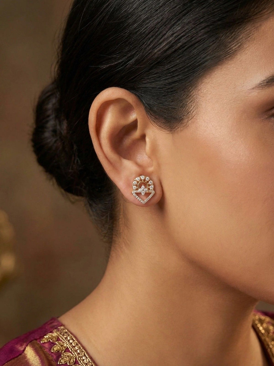 Crystal-accented Drop Earrings