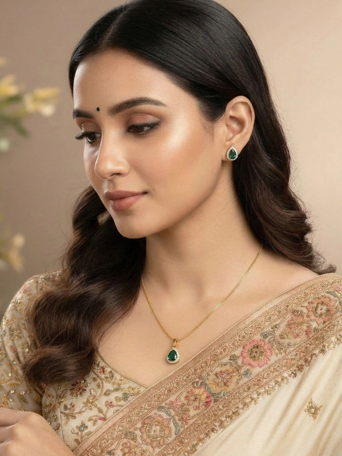 Charmi Earrings & Pendent Set