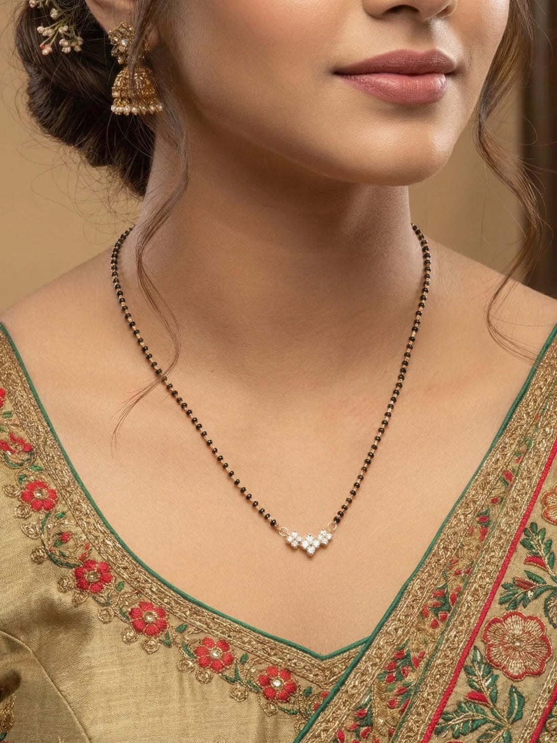 Diamond Cluster Mangalsutra