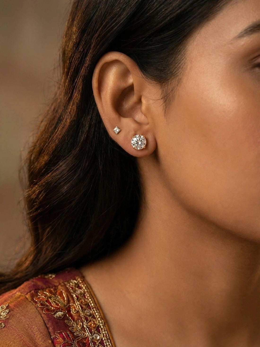 2 Carat Solitaire Studs