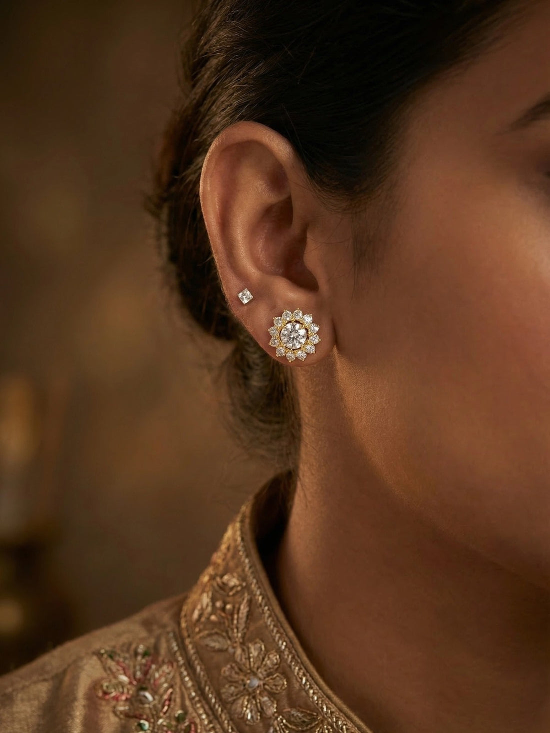 SUNFLOWER EARRING