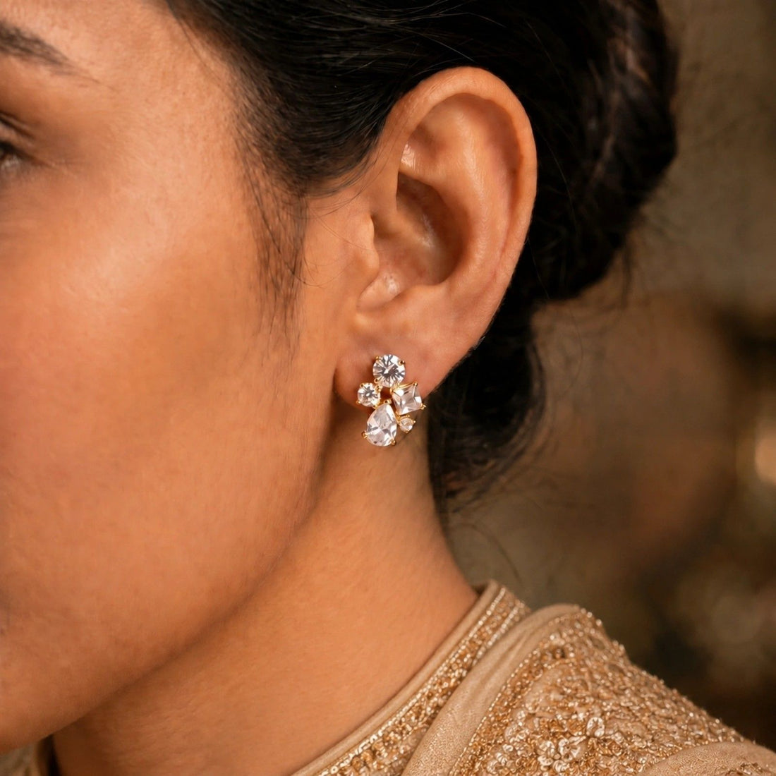Elira Diamond Stud Earring
