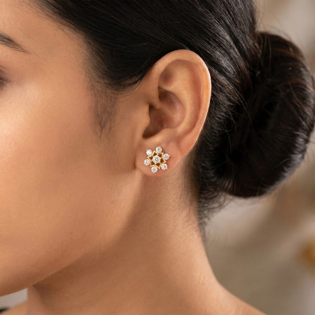 Rustum Sunflower Earrings