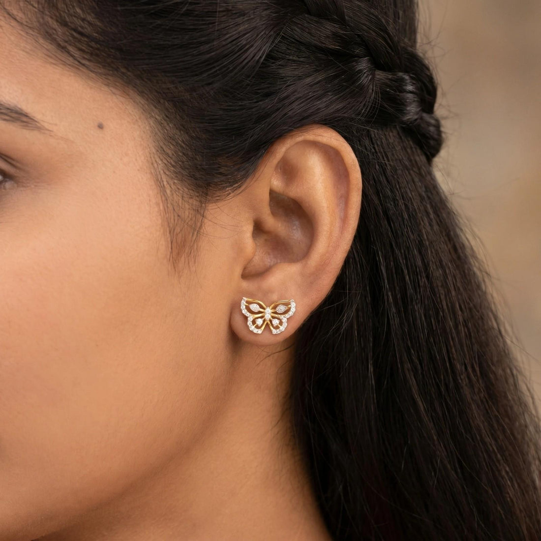 Ambarlina Charming Butterfly Earrings