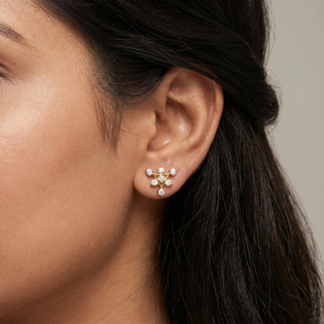 Neela Triangle Earrings