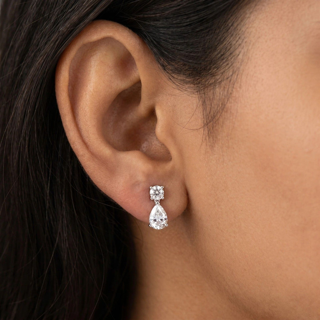 PEAR-SHAPED DROP EARRINGS
