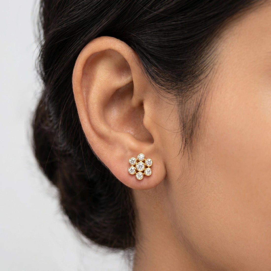 Sparkling Flower Earrings