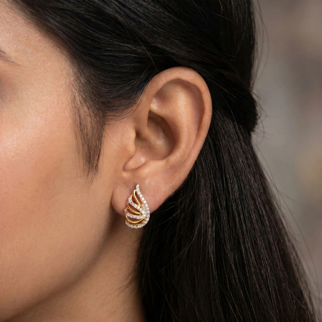 Wing Design Earrings