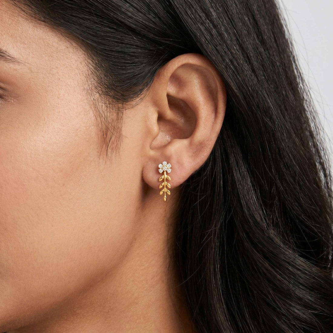 Flower Leaf Earrings