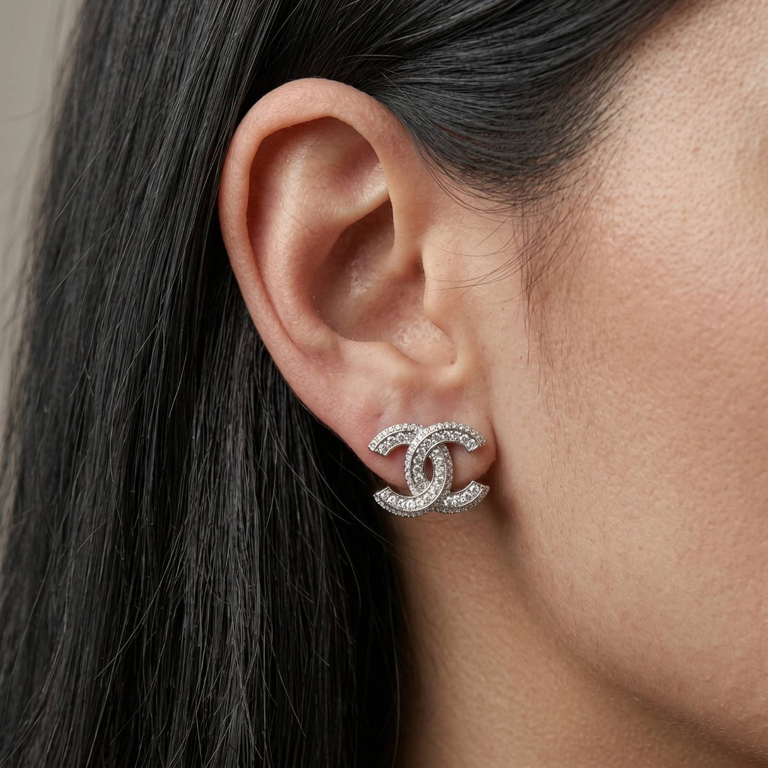 Interlock Cubic Zirconia Earrings