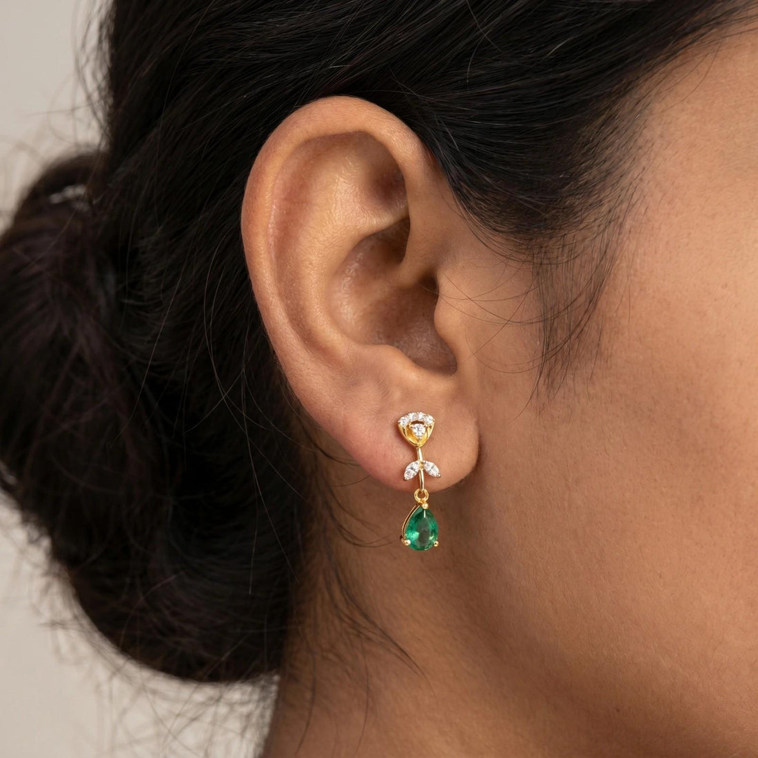 Smile Flower Drop Earrings