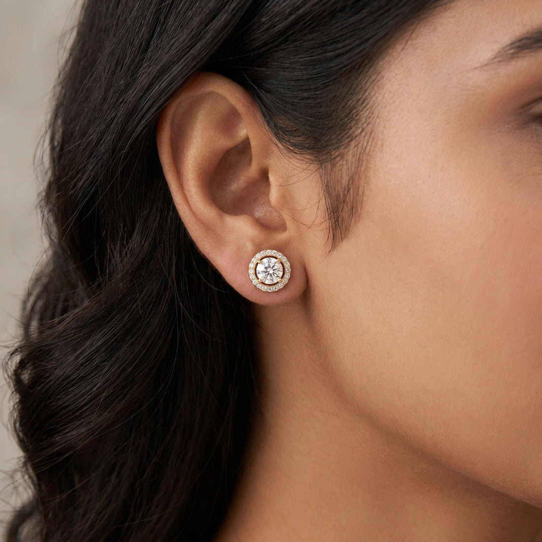 Small Halo Earrings
