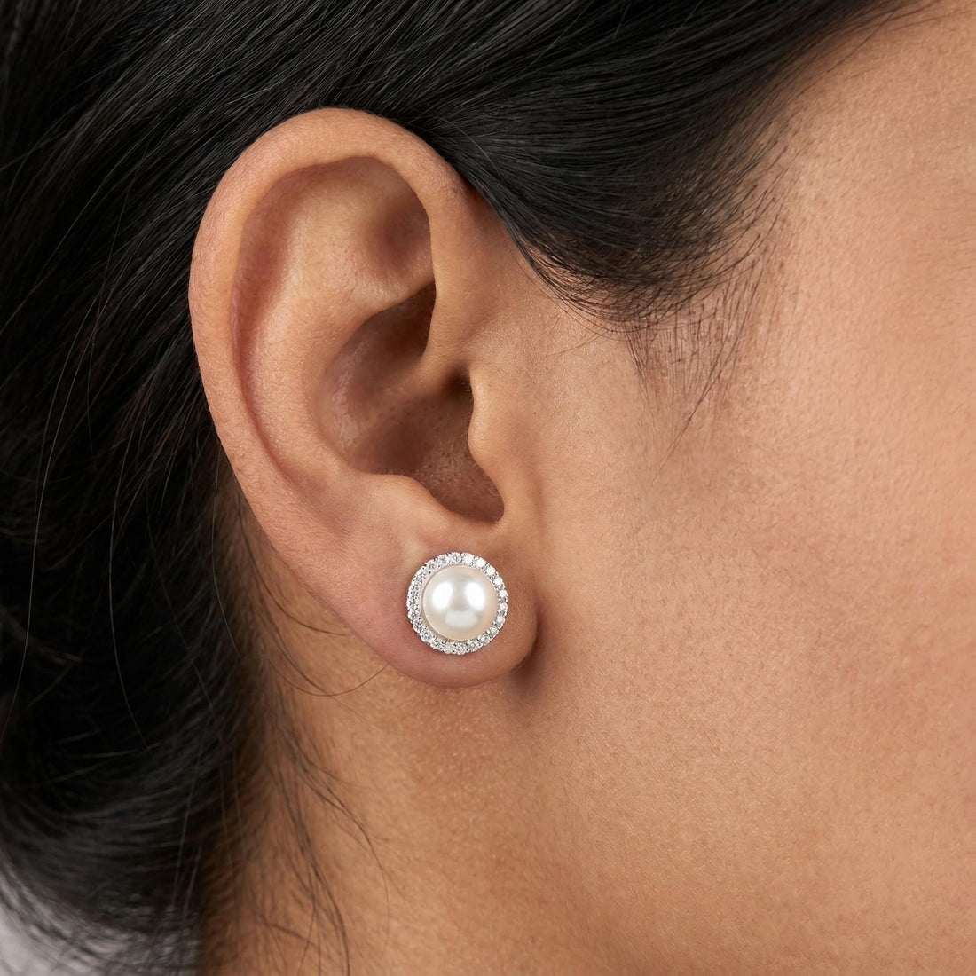 Veda Pearl And Diamond Earrings