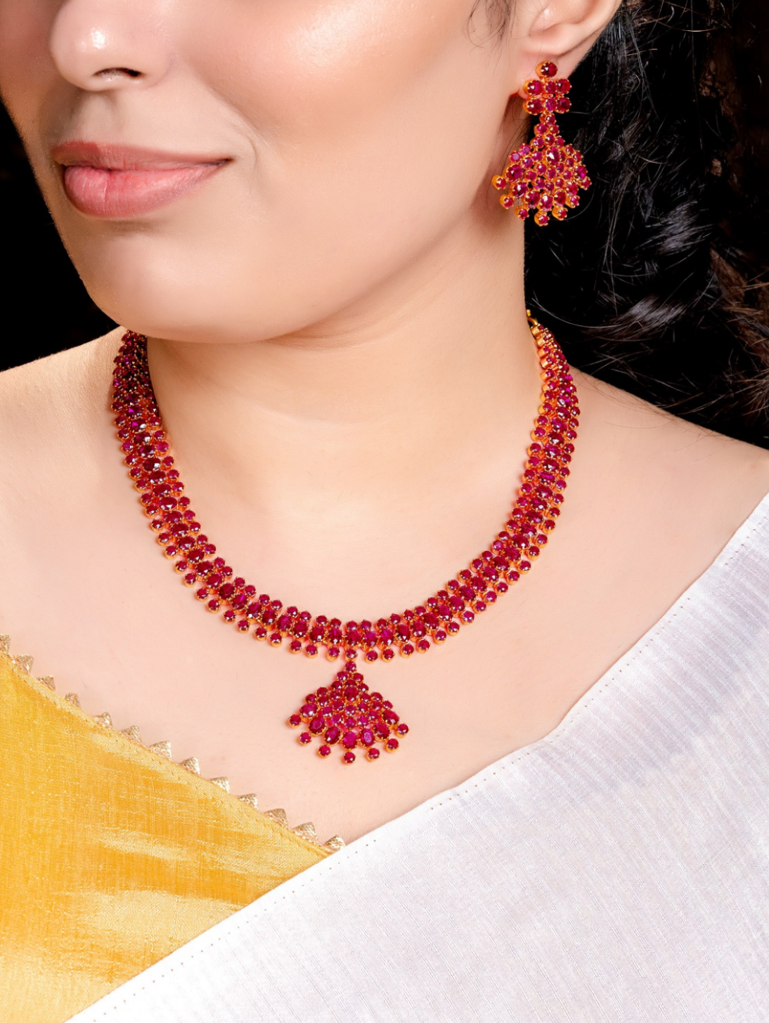 Ruby Classic Necklace Set