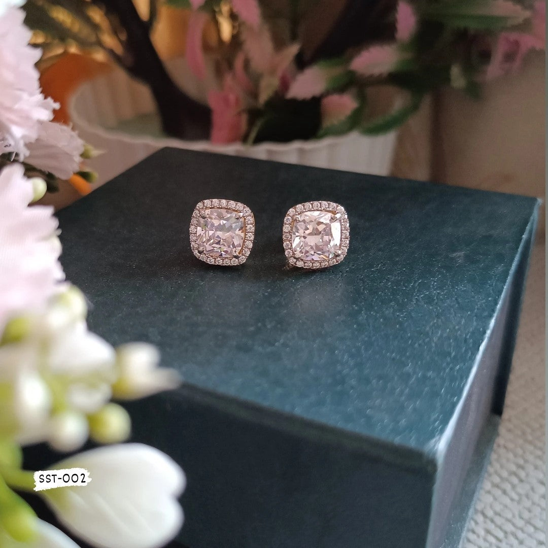 Tvisha Cushion Halo Earring